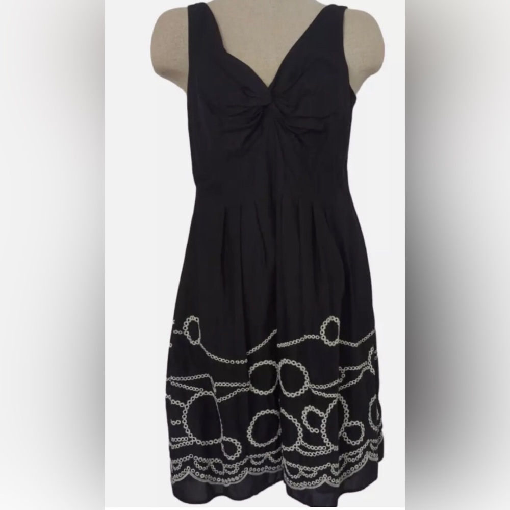 Evan Picone Sleeveless Dark Navy Sundress Size 8